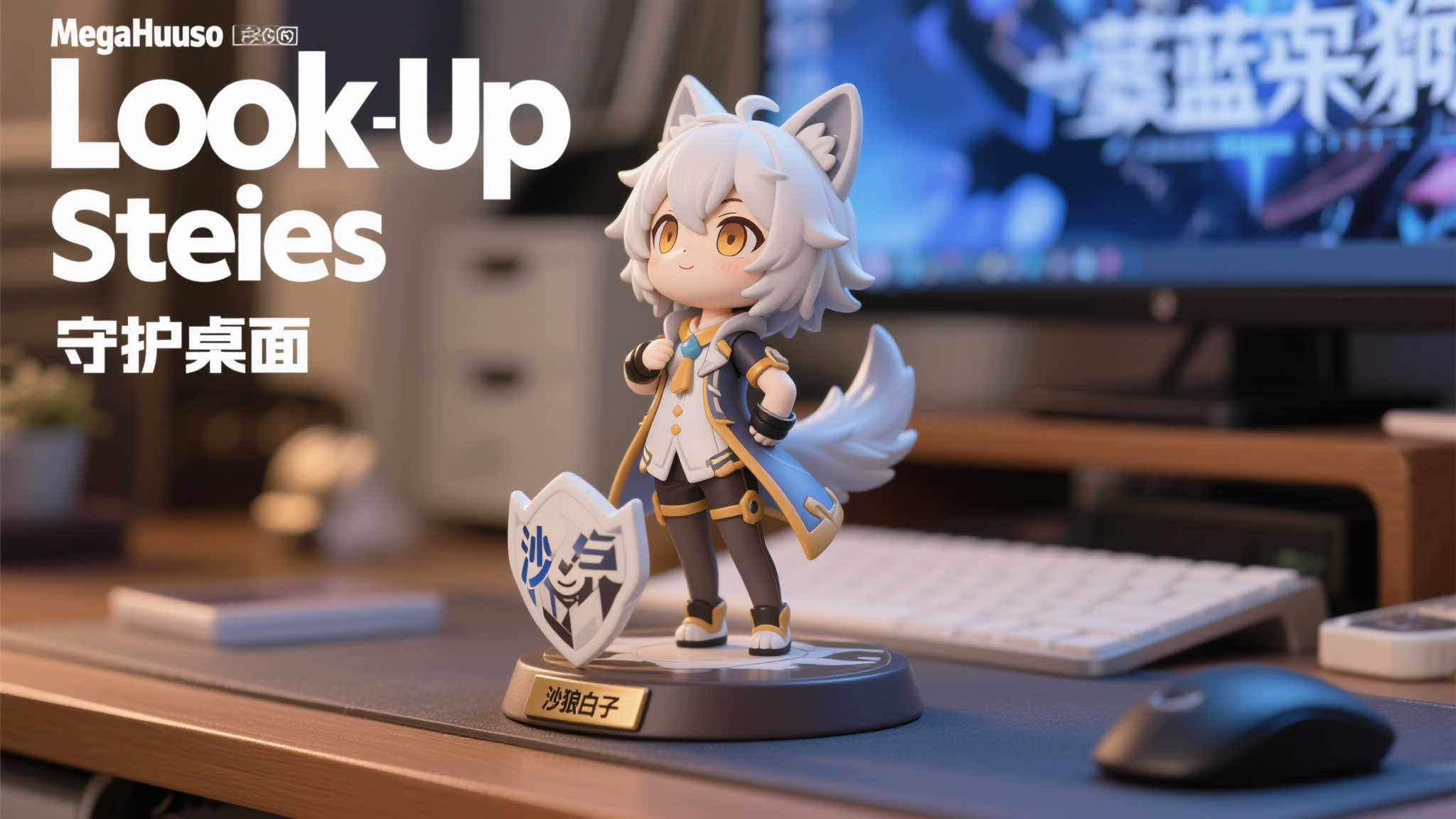 MegaHouse发布《蔚蓝档案》Look Up系列砂狼白子精致手办